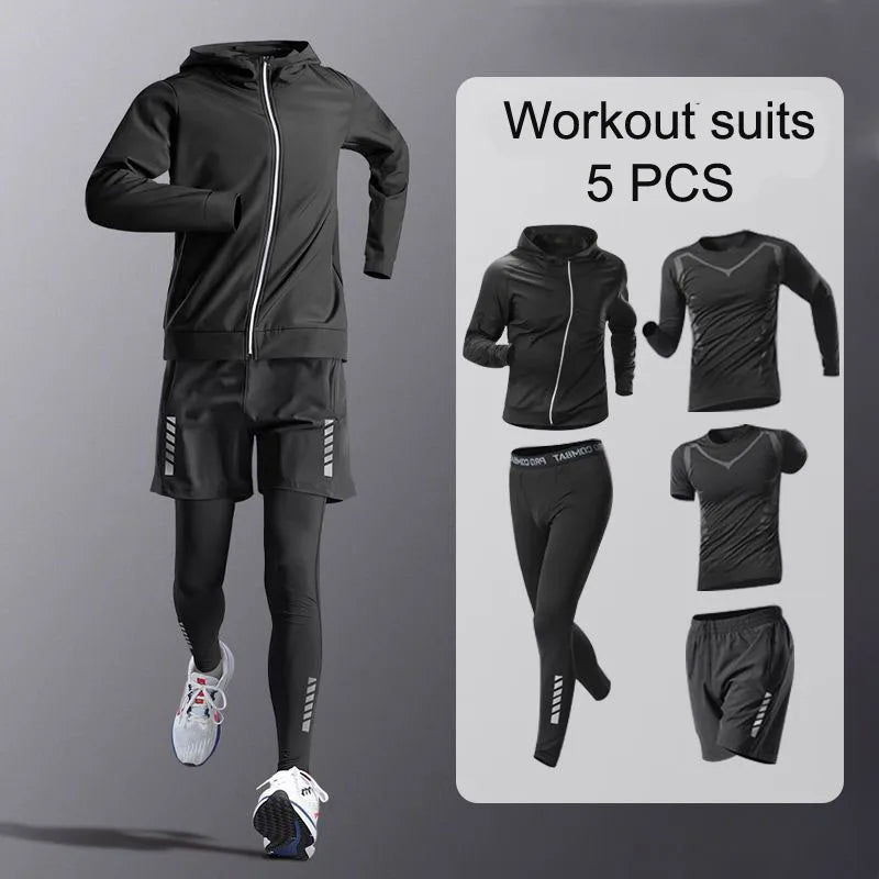 Set di abbigliamento fitness da 5 pezzi