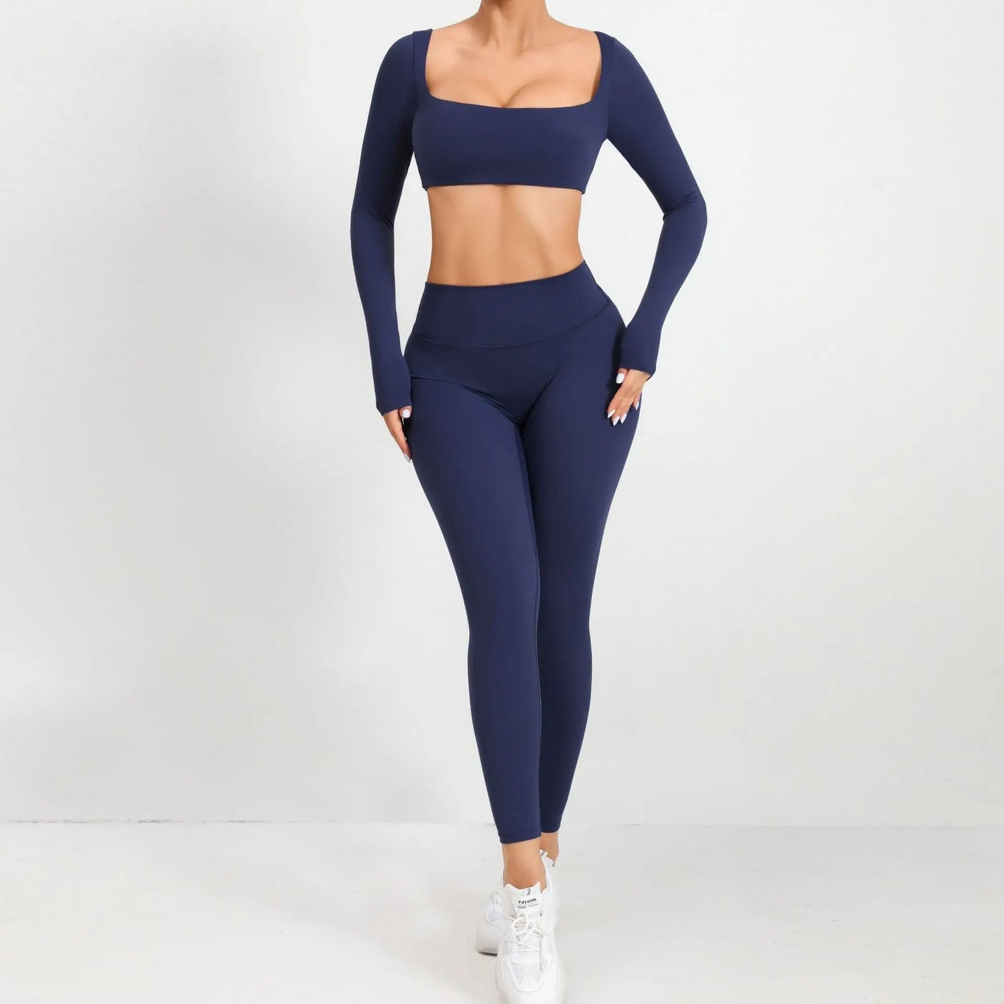 Set Deportivo Top Largo y Leggings Push-Up