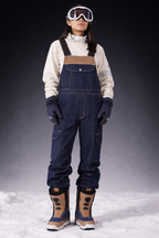 Peto de esquí estilo denim