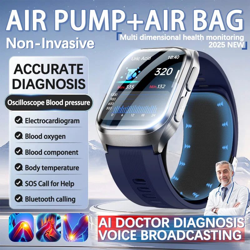 Smartwatch con Medición Precisa por Airbag y Diagnóstico AI