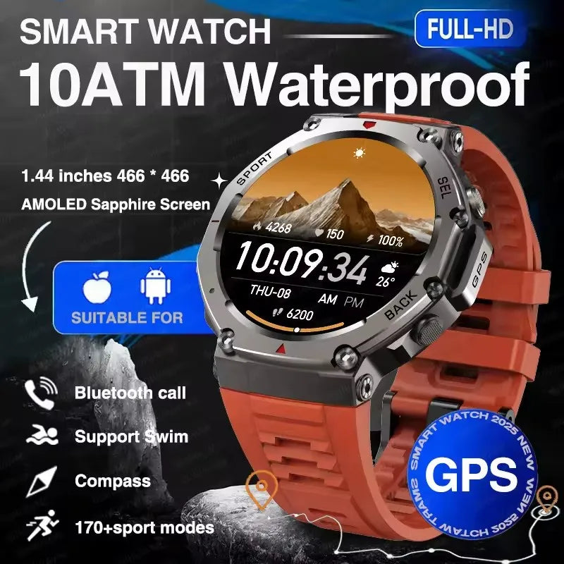 Smartwatch estilo Militar 2025 con GPS
