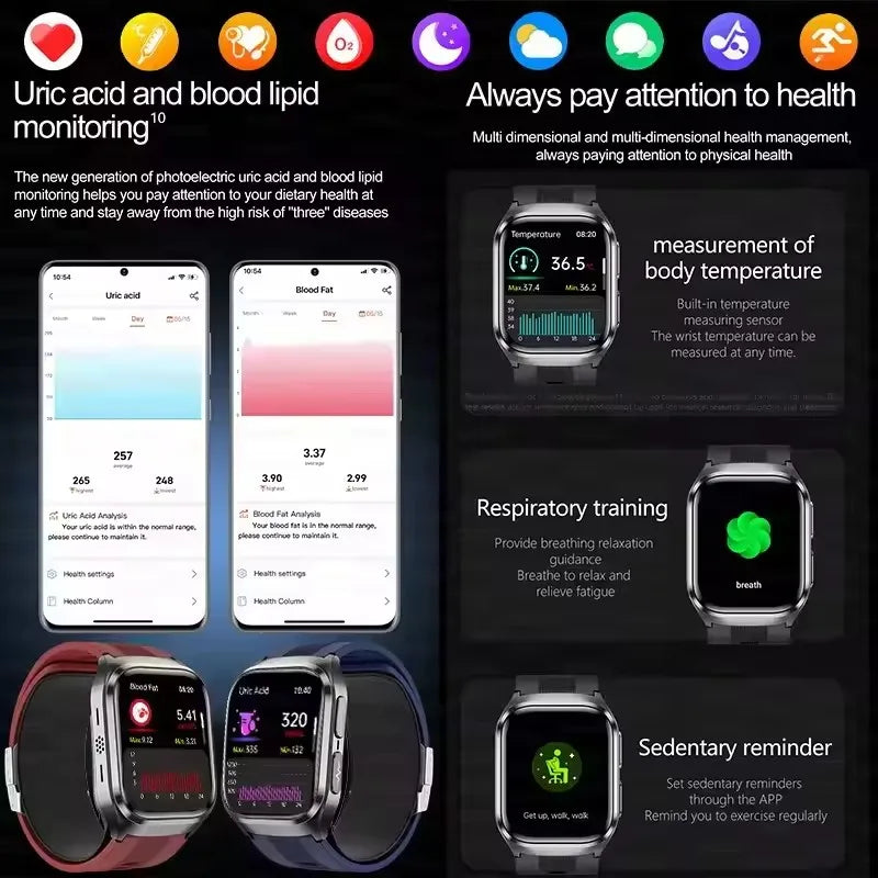 Smartwatch con Medición Precisa por Airbag y Diagnóstico AI