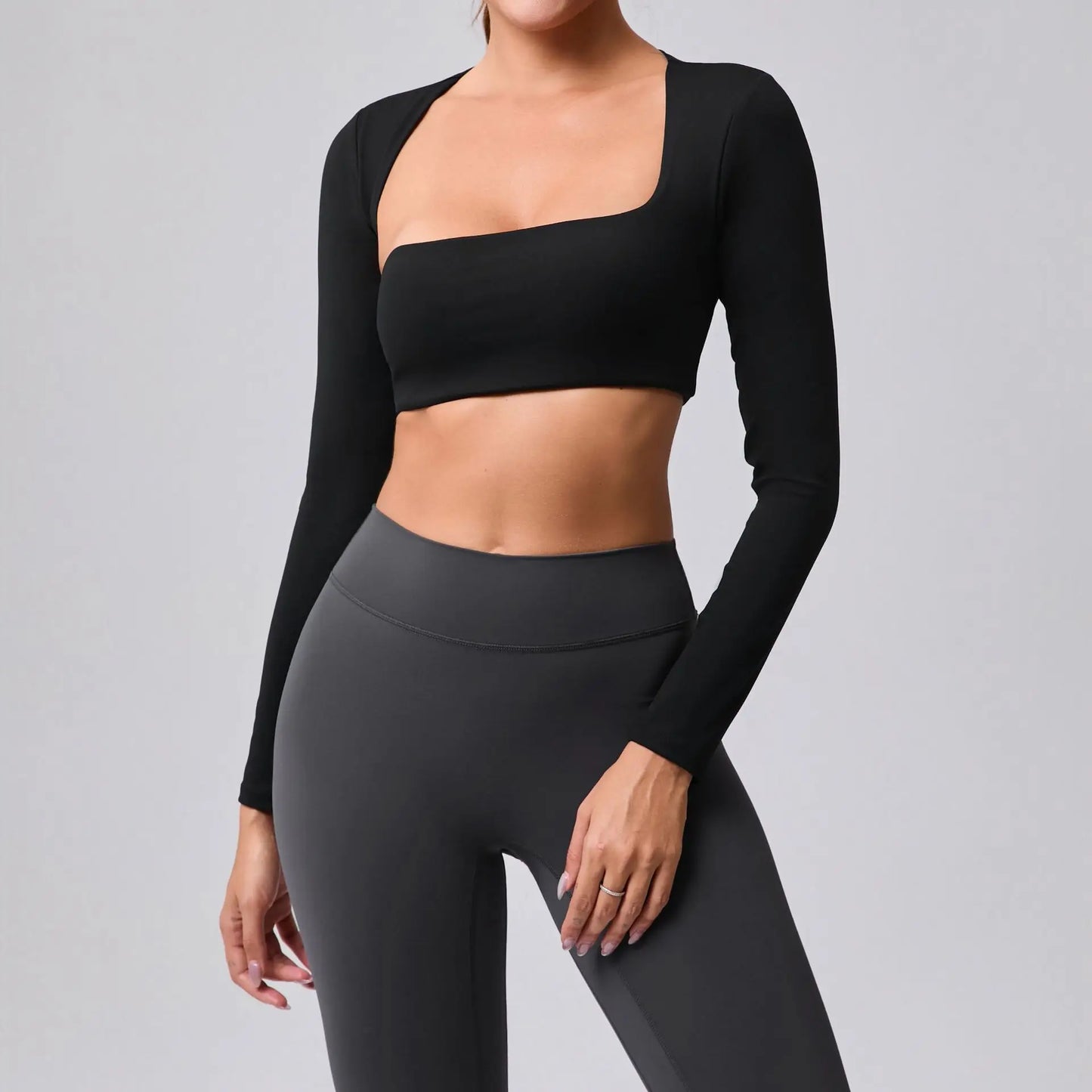 Camiseta Deportiva Crop Mujer