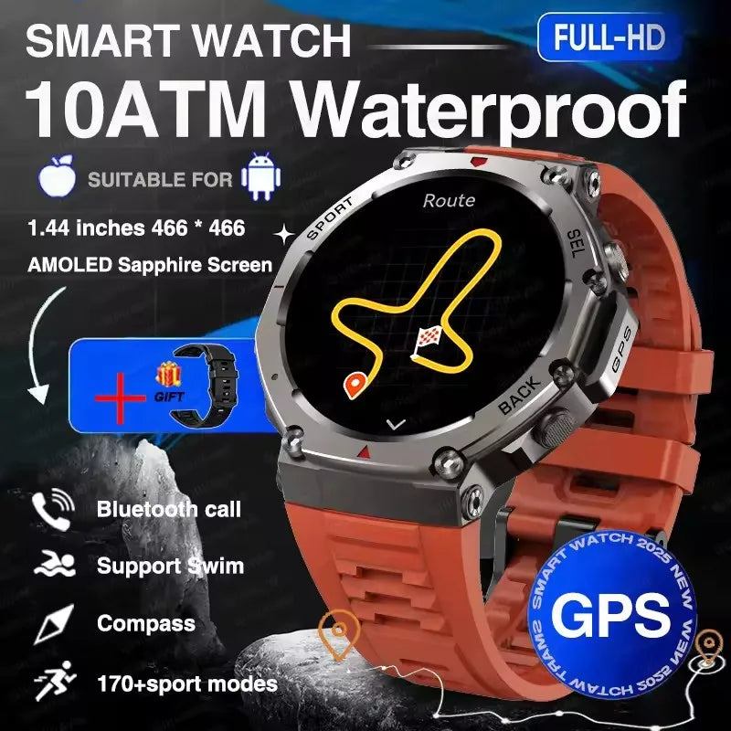 Smartwatch estilo Militar 2025 con GPS