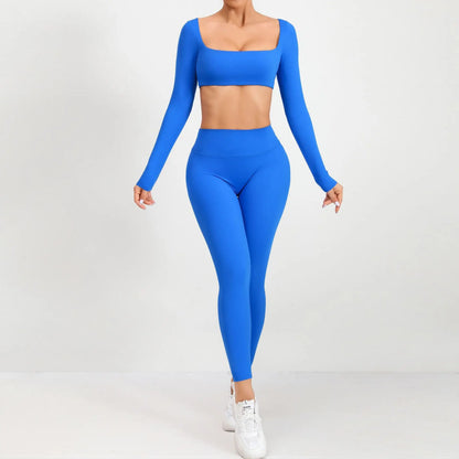 Set Deportivo Top Largo y Leggings Push-Up