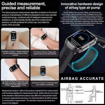 Smartwatch con Medición Precisa por Airbag y Diagnóstico AI