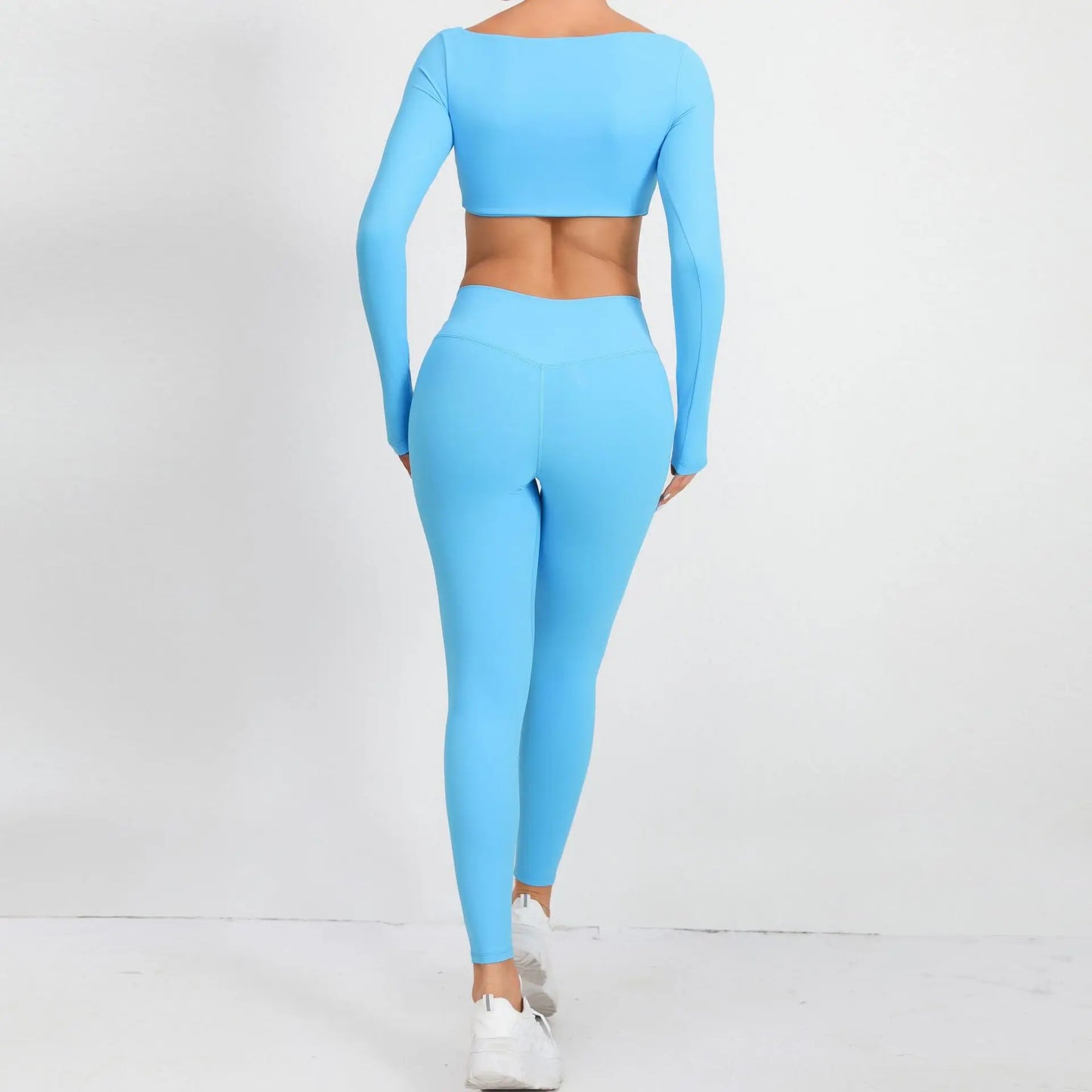 Set Deportivo Top Largo y Leggings Push-Up