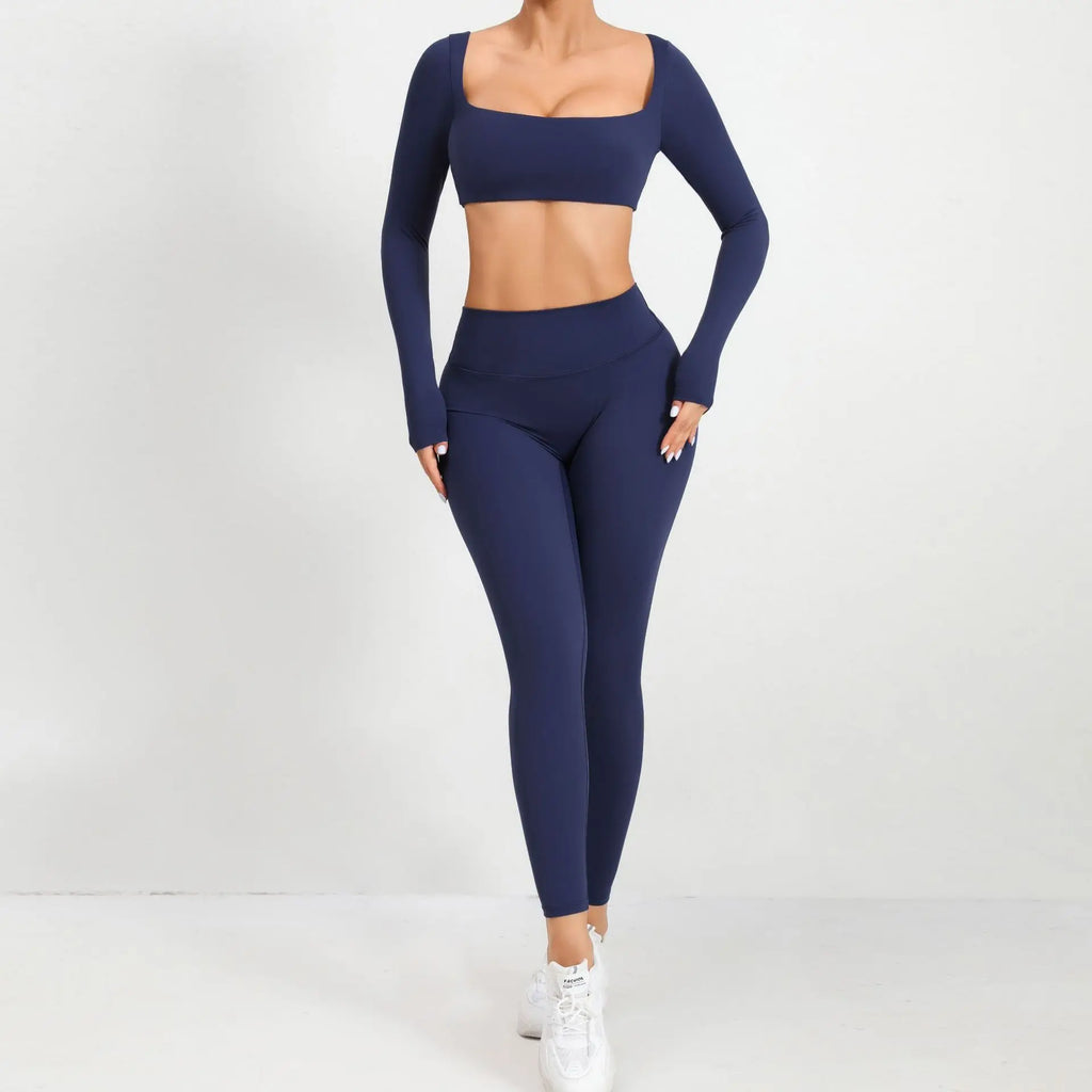 Sports Set Long Top and Push-Up Leggings