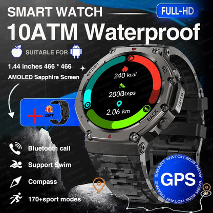 Smartwatch estilo Militar 2025 con GPS