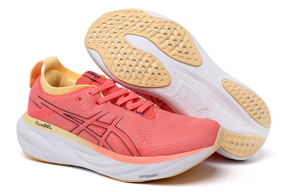 Asics nimbus 12 mujer Amarillo on sale